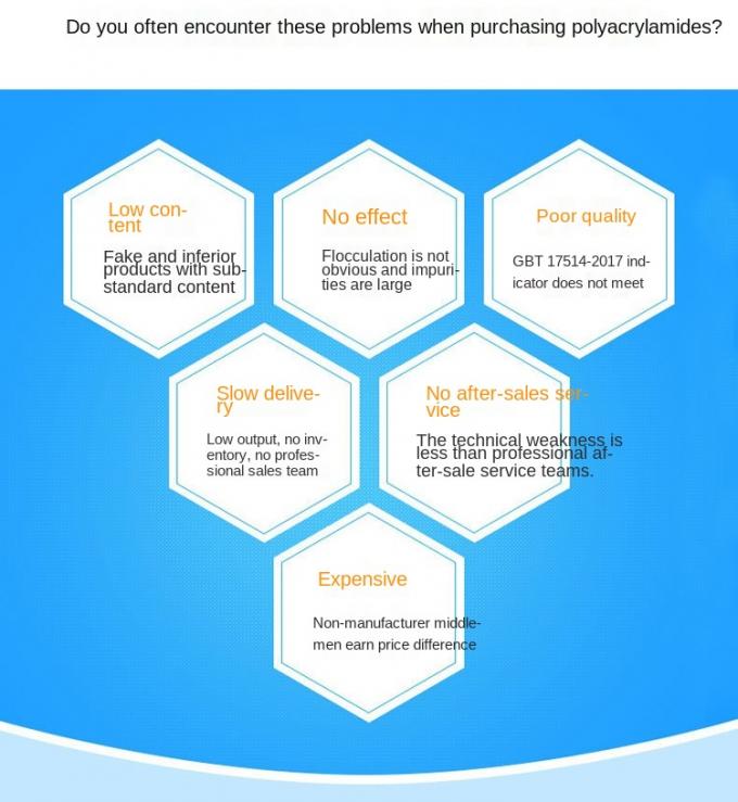 polyelectrolyte flocculant polymeer van kationen het van kationen van het polyacrylamidepoeder msds voor zwembad 8