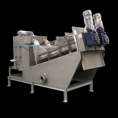 Het multi van de de Pers Ontwaterende Machine van de Plaatschroef Materiaal van de de Behandelings van afvalwaterinstallatie