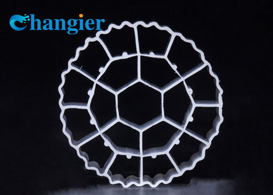 Van het de Behandelings van afvalwater Bio Plastic MBBR Water van PE06 Φ25*10 de Filtermedia